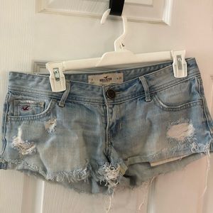 Hollister low rise denim shorts